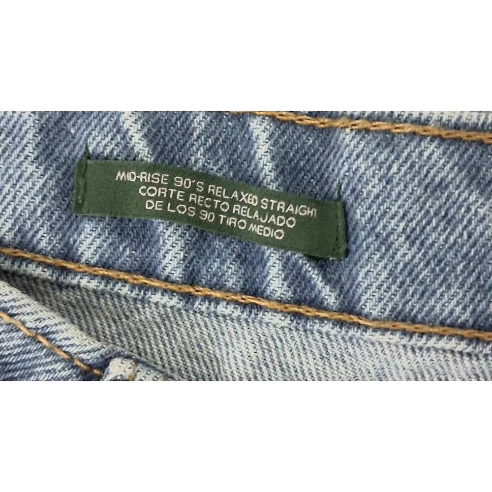 Wild Fable Jeans Women's Size 16 Blue 90's Relaxed Straight Leg Mid Rise NEW - Picture 3 of 16